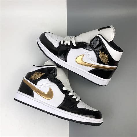 gold and black jordan 1|jordan 1 patent black gold.